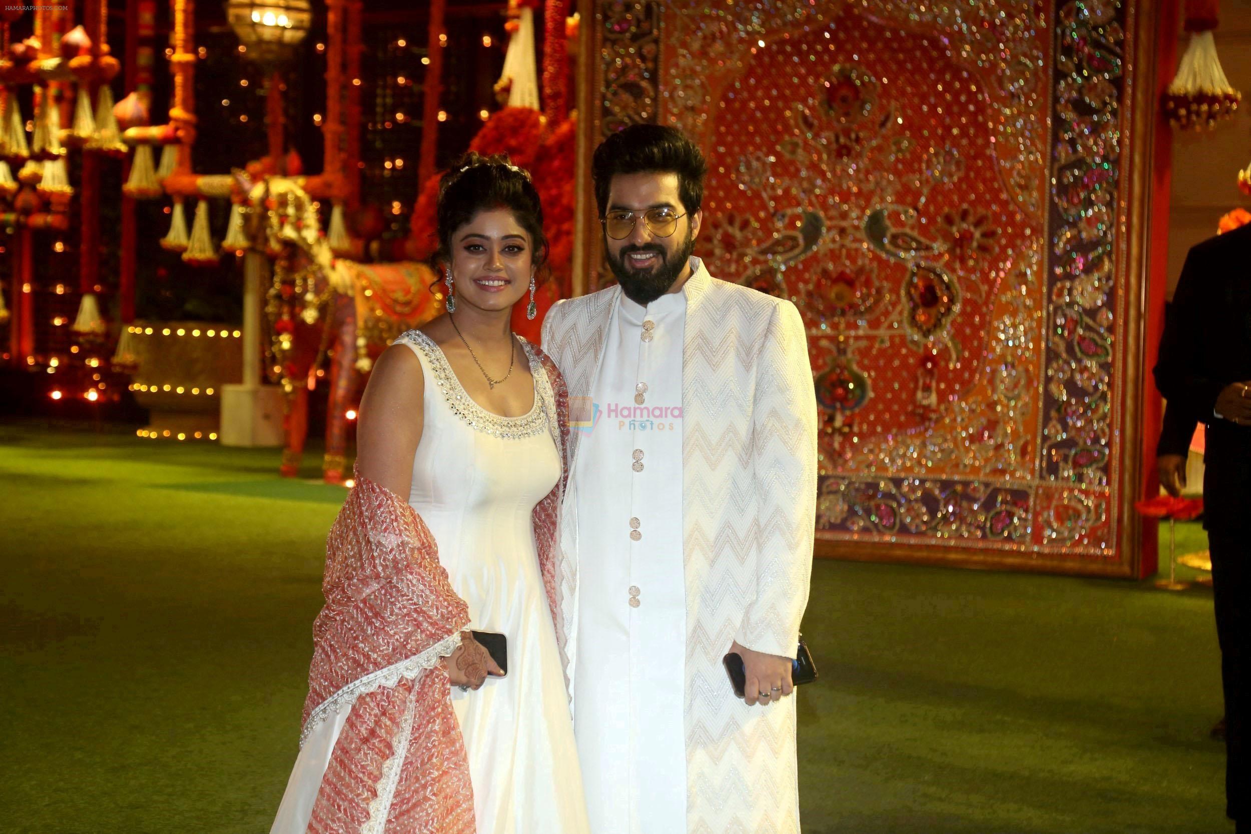 Parampara Thakur, Sachet Tandon at Ambani House Antilia for Ganpati